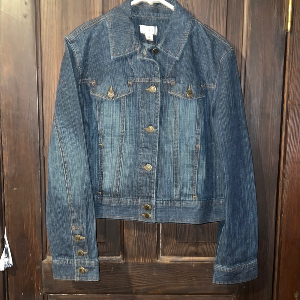 Crop Jean jacket by Ann Taylor’s Loft